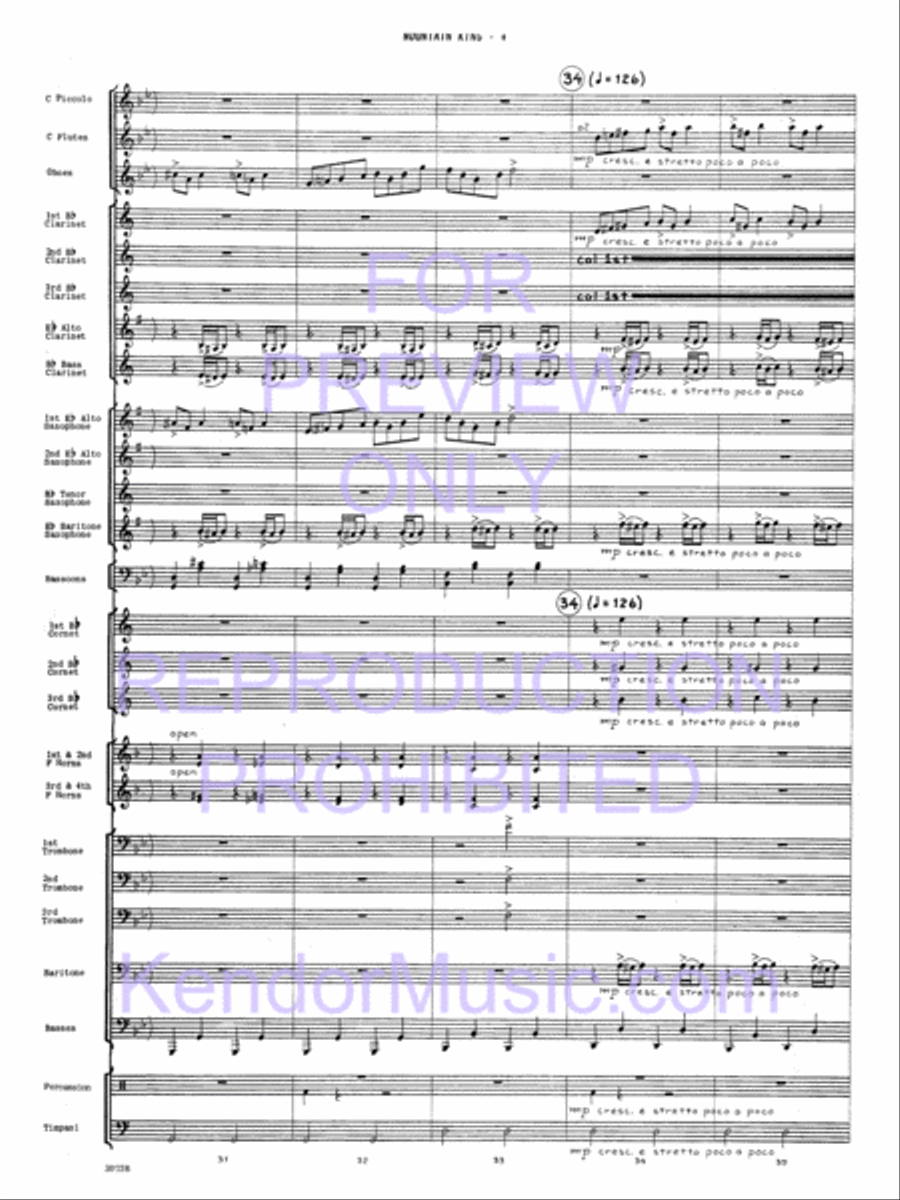 In The Hall Of The Mountain King Concert Band scores gallery preview page 7
