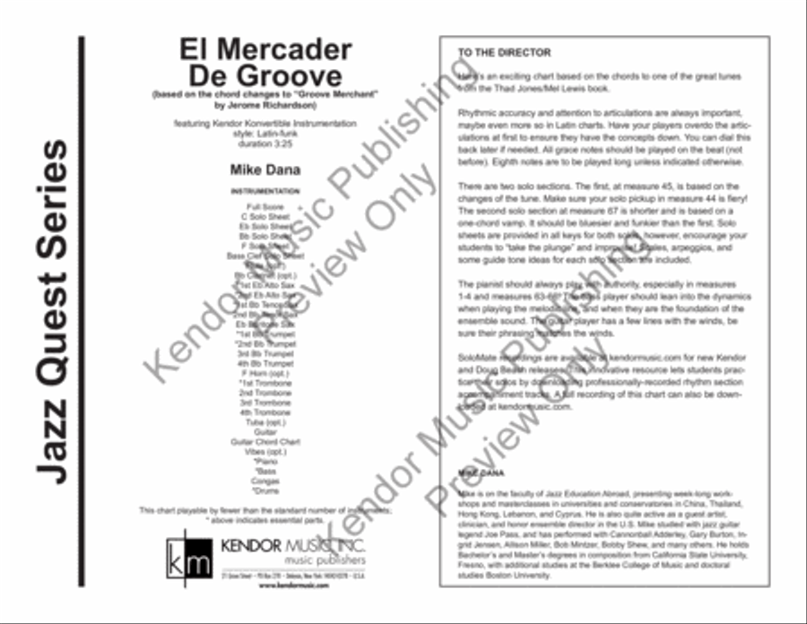 El Mercader de Groove El Mercader de Groove Jazz Ensemble scores gallery preview page 2