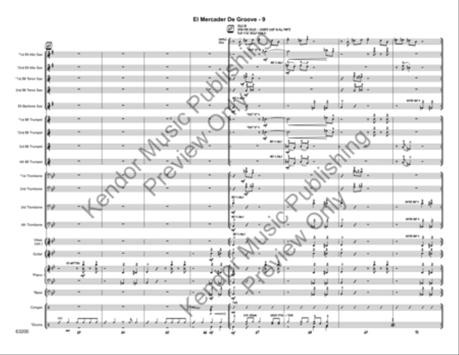 El Mercader de Groove El Mercader de Groove Jazz Ensemble scores gallery preview page 12
