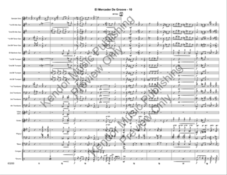 El Mercader de Groove El Mercader de Groove Jazz Ensemble scores gallery preview page 13