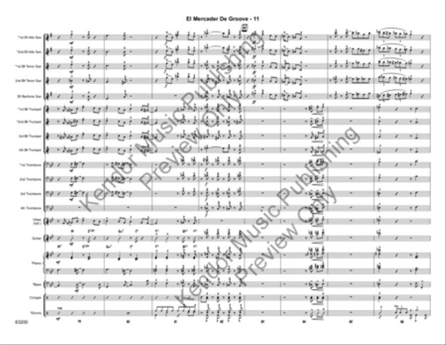 El Mercader de Groove El Mercader de Groove Jazz Ensemble scores gallery preview page 14