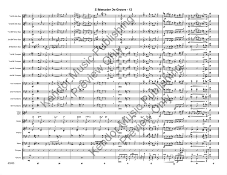 El Mercader de Groove El Mercader de Groove Jazz Ensemble scores gallery preview page 15