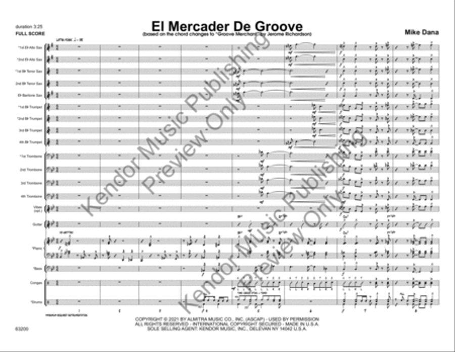 El Mercader de Groove El Mercader de Groove Jazz Ensemble scores gallery preview page 4