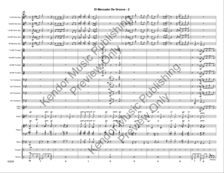 El Mercader de Groove El Mercader de Groove Jazz Ensemble scores gallery preview page 5