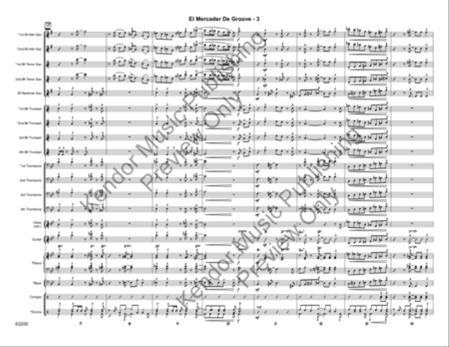 El Mercader de Groove El Mercader de Groove Jazz Ensemble scores gallery preview page 6