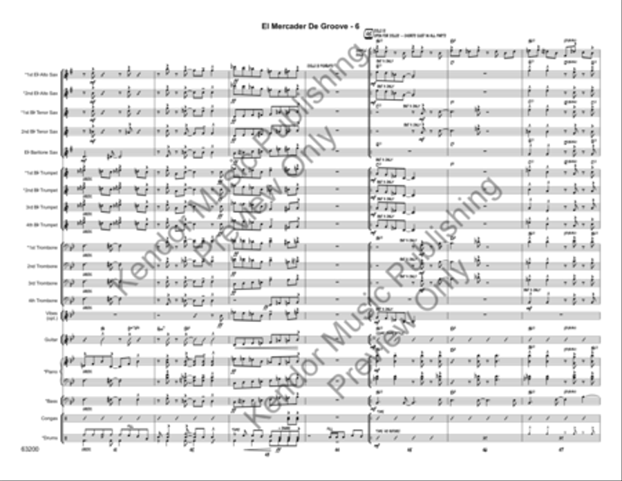 El Mercader de Groove El Mercader de Groove Jazz Ensemble scores gallery preview page 9