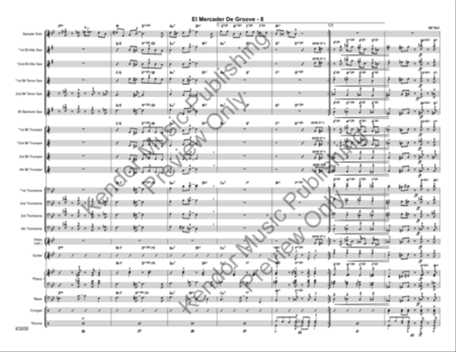 El Mercader de Groove El Mercader de Groove Jazz Ensemble scores gallery preview page 11