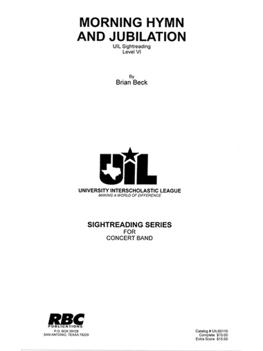 Morning Hymn And Jubilation (Score)
