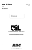 Oh, El Paso (SATB)