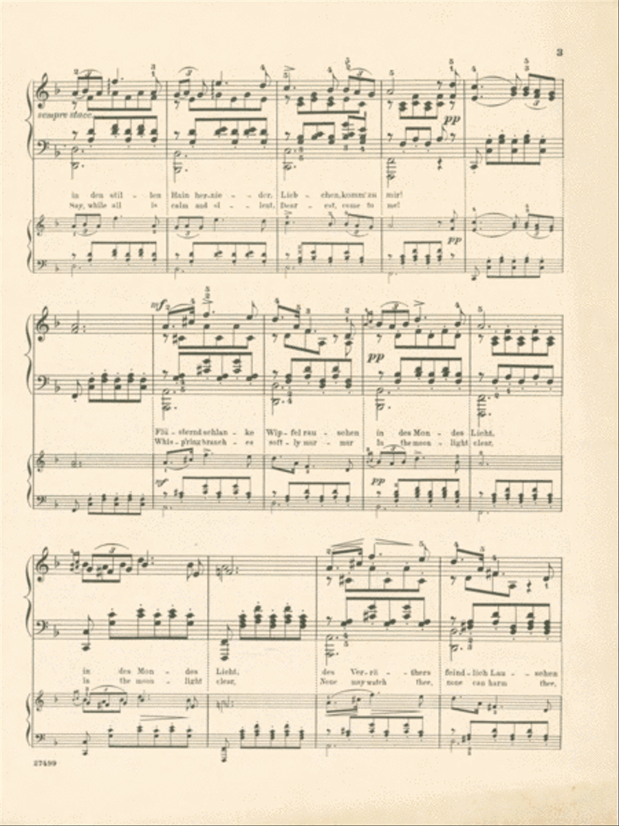 F. Schubert- F. Liszt - Ständchen (Serenade) Piano Solo scores gallery preview page 3