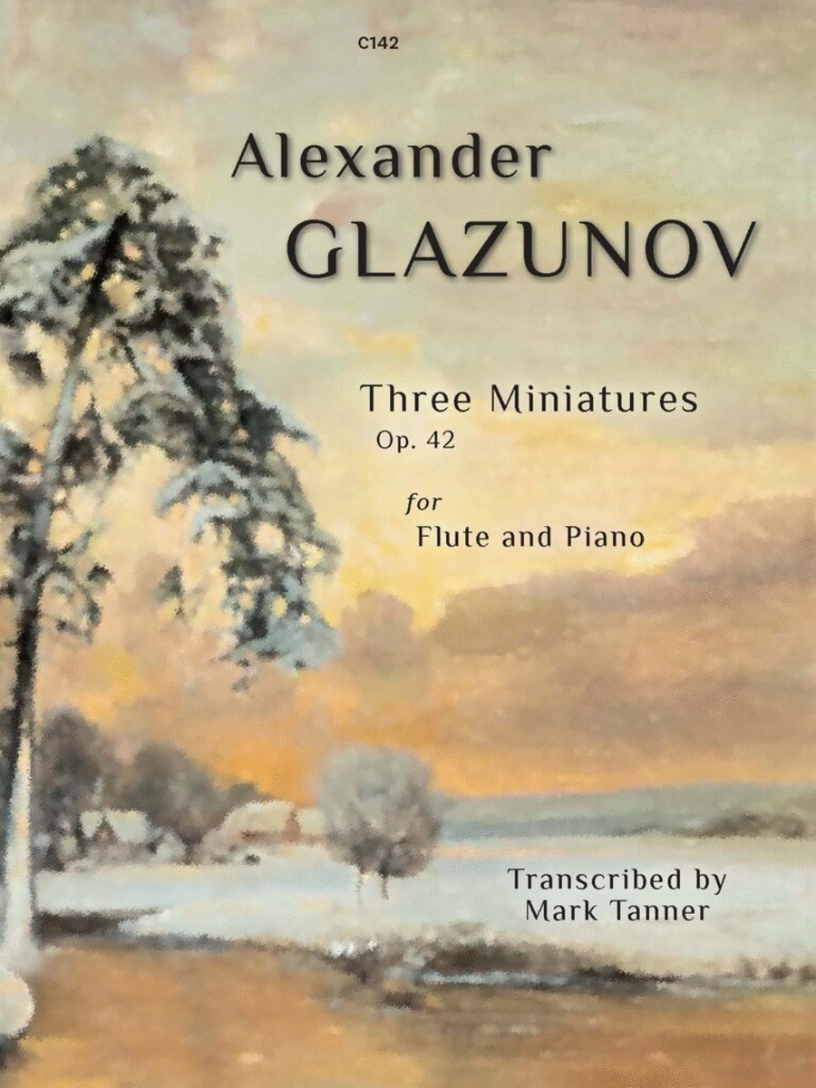 Three Miniatures Op. 42 Flute Solo scores gallery preview page 1