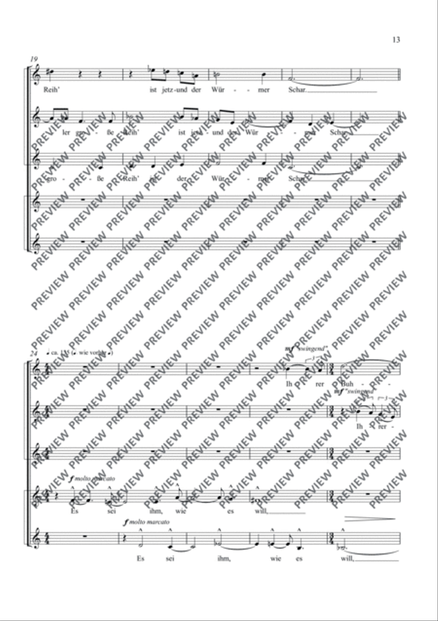Fünf Sinnsprüche A Cappella scores gallery preview page 14
