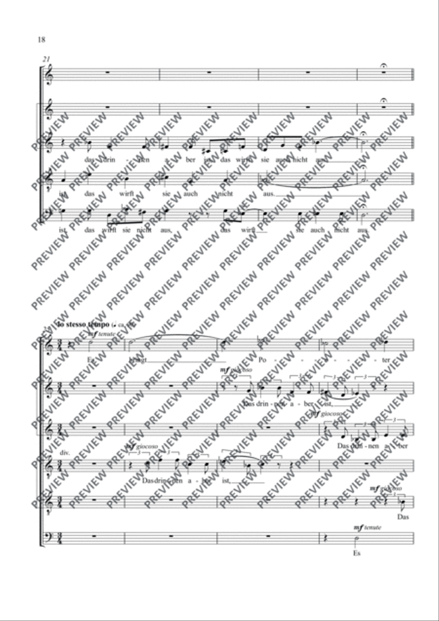 Fünf Sinnsprüche A Cappella scores gallery preview page 19