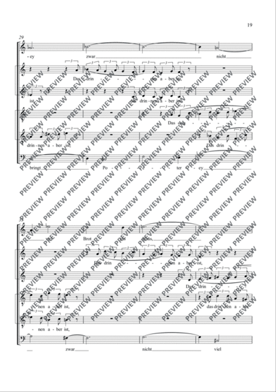 Fünf Sinnsprüche A Cappella scores gallery preview page 20