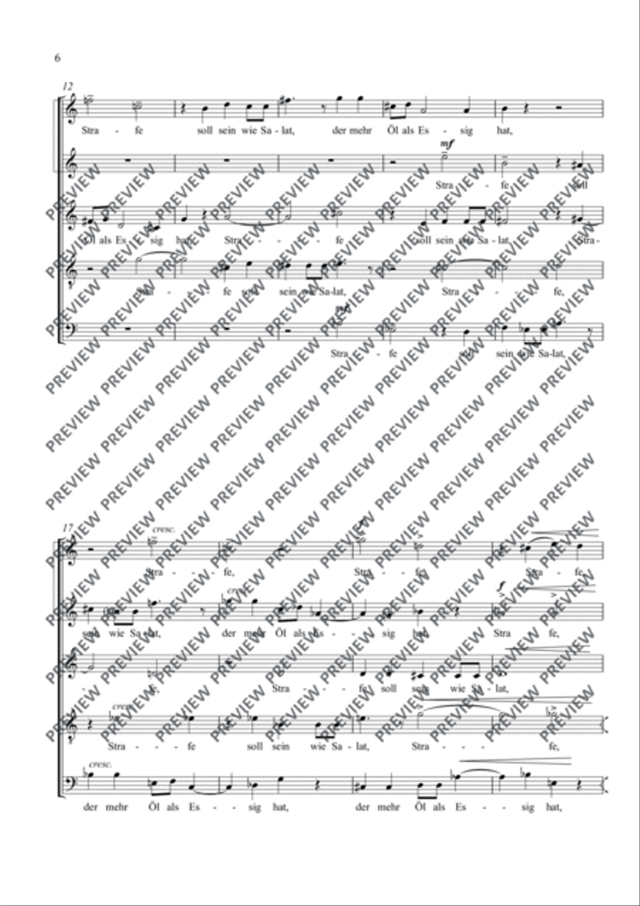Fünf Sinnsprüche A Cappella scores gallery preview page 7