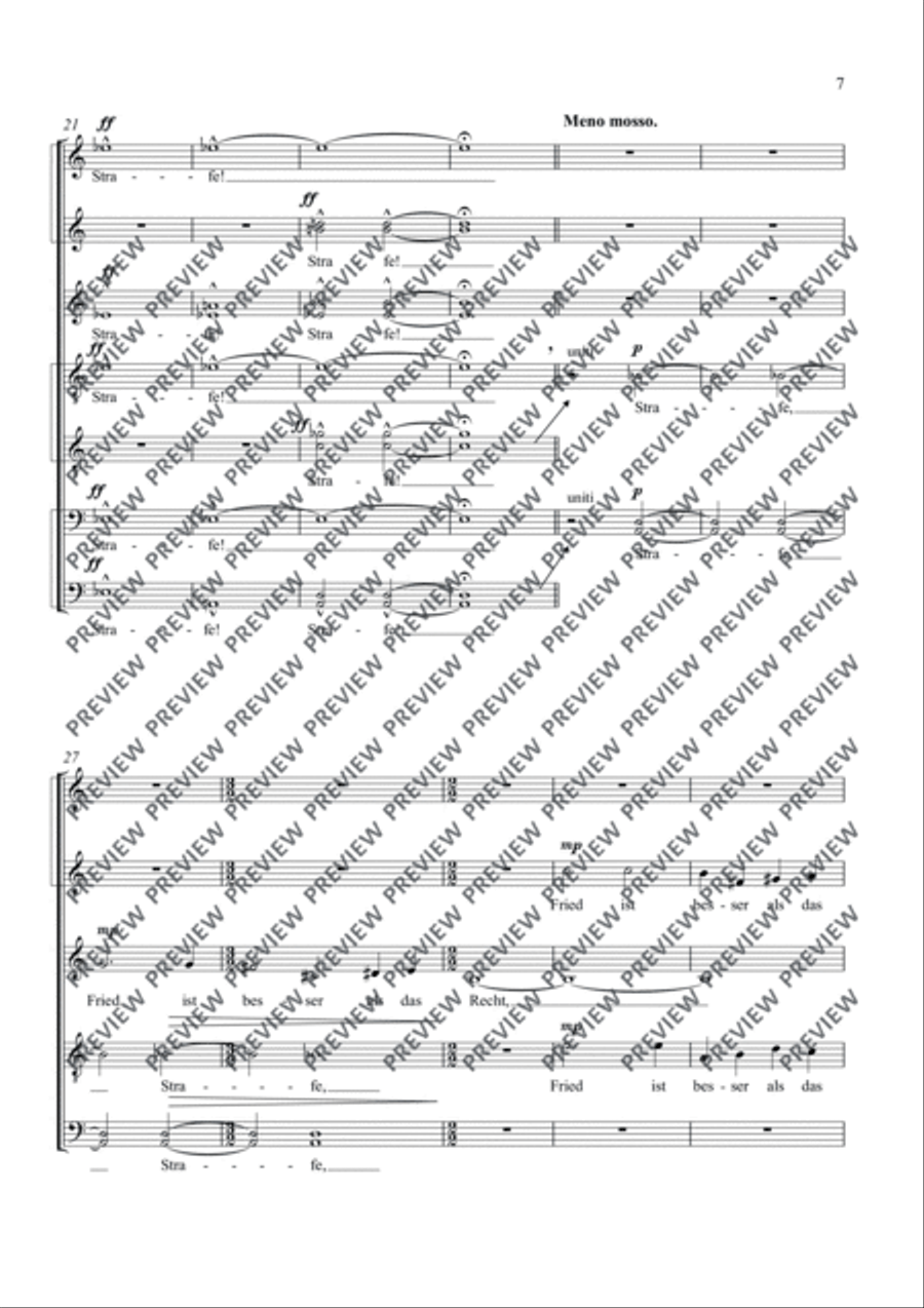 Fünf Sinnsprüche A Cappella scores gallery preview page 8