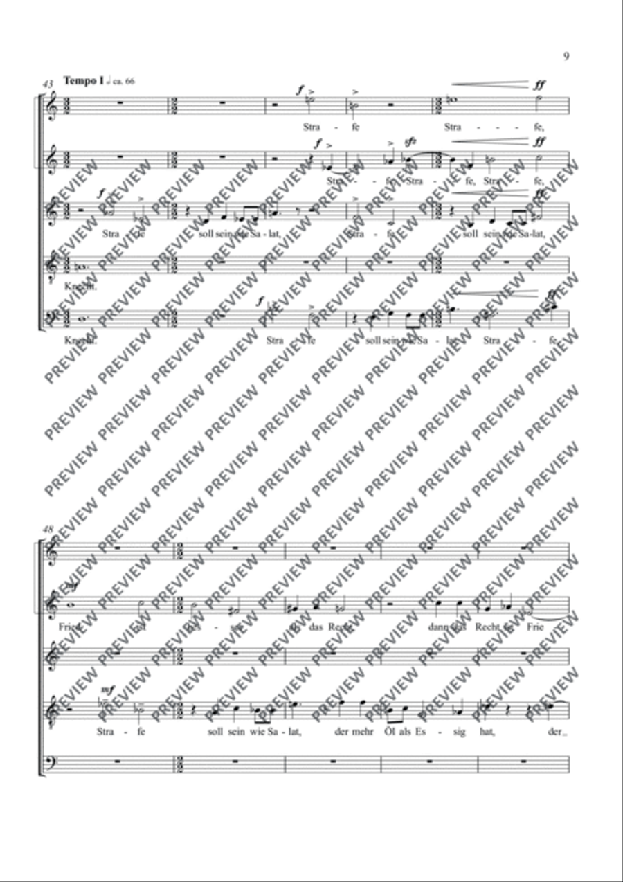 Fünf Sinnsprüche A Cappella scores gallery preview page 10