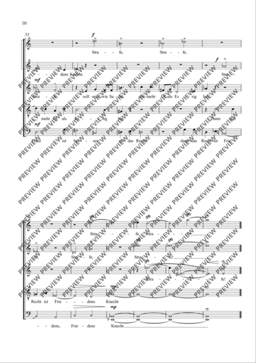 Fünf Sinnsprüche A Cappella scores gallery preview page 11