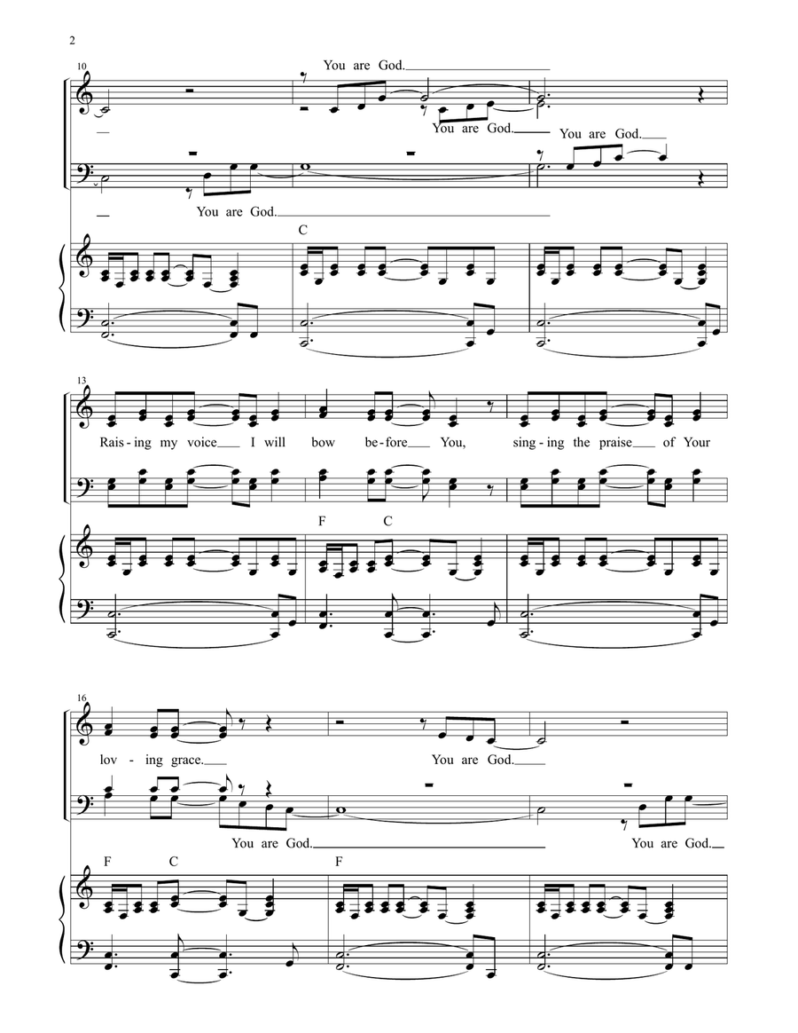 PRAISE HIM MORE, 12 Praise Songs for SATB Choir or Ensemble by Gary Lanier (Score & Parts) 4-Part scores gallery preview page 4