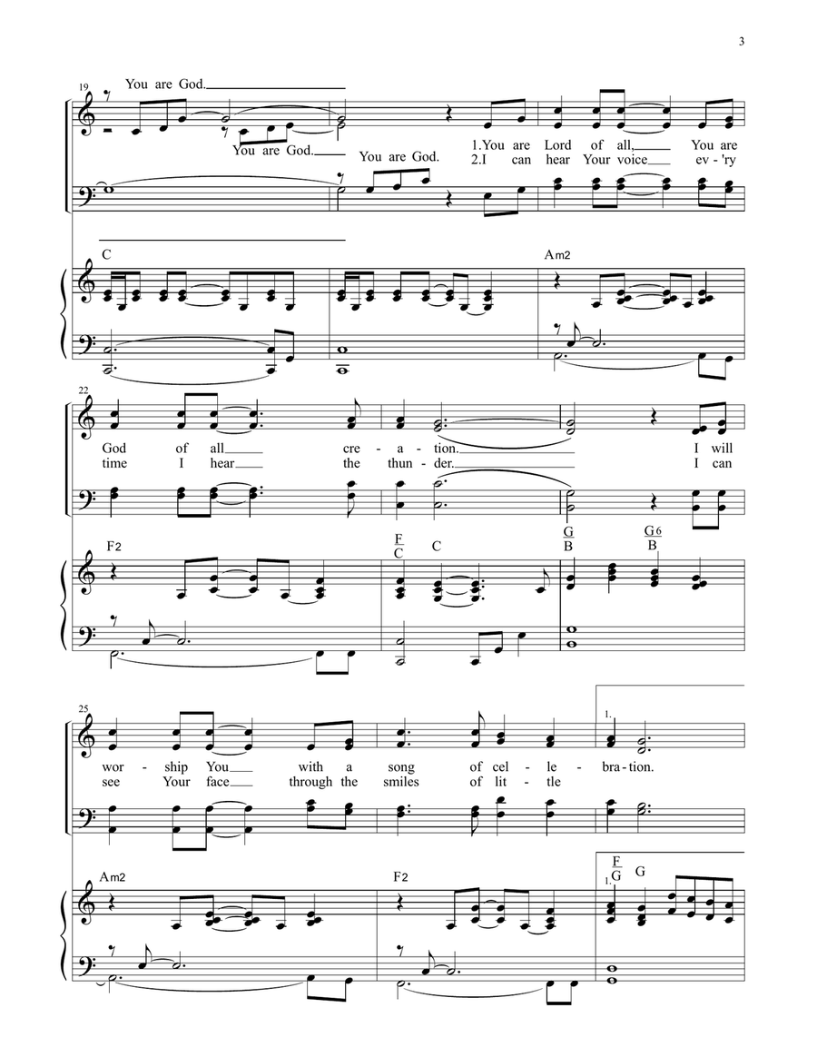 PRAISE HIM MORE, 12 Praise Songs for SATB Choir or Ensemble by Gary Lanier (Score & Parts) 4-Part scores gallery preview page 5