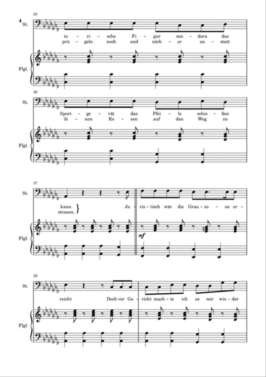 Das ist alles von der Kunstfreiheit gedeckt - For Piano and Voice With Lyrics Voice scores gallery preview page 4