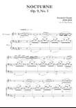 Nocturne Op. 9, No. 1 for Trumpet and Piano