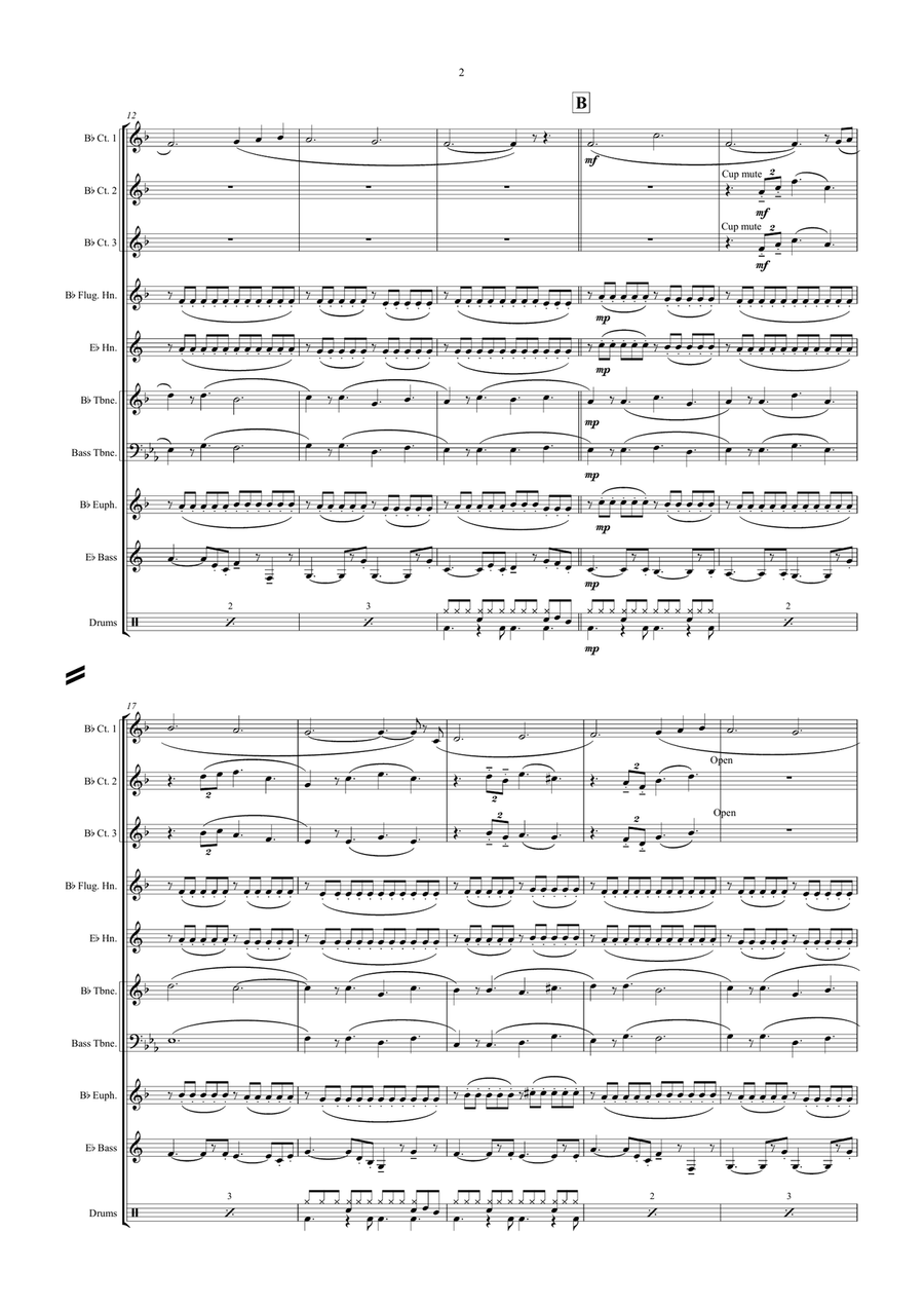 Can't Help Falling In Love Brass Ensemble scores gallery preview page 2