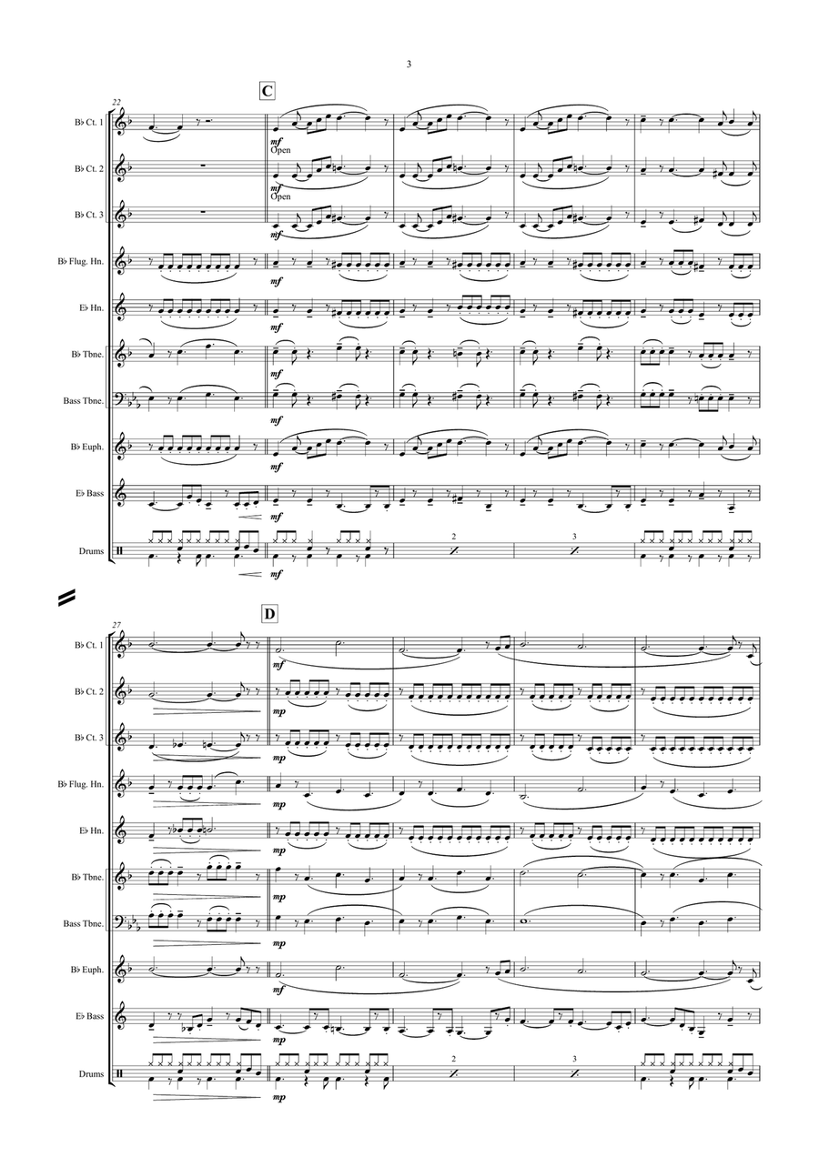 Can't Help Falling In Love Brass Ensemble scores gallery preview page 3
