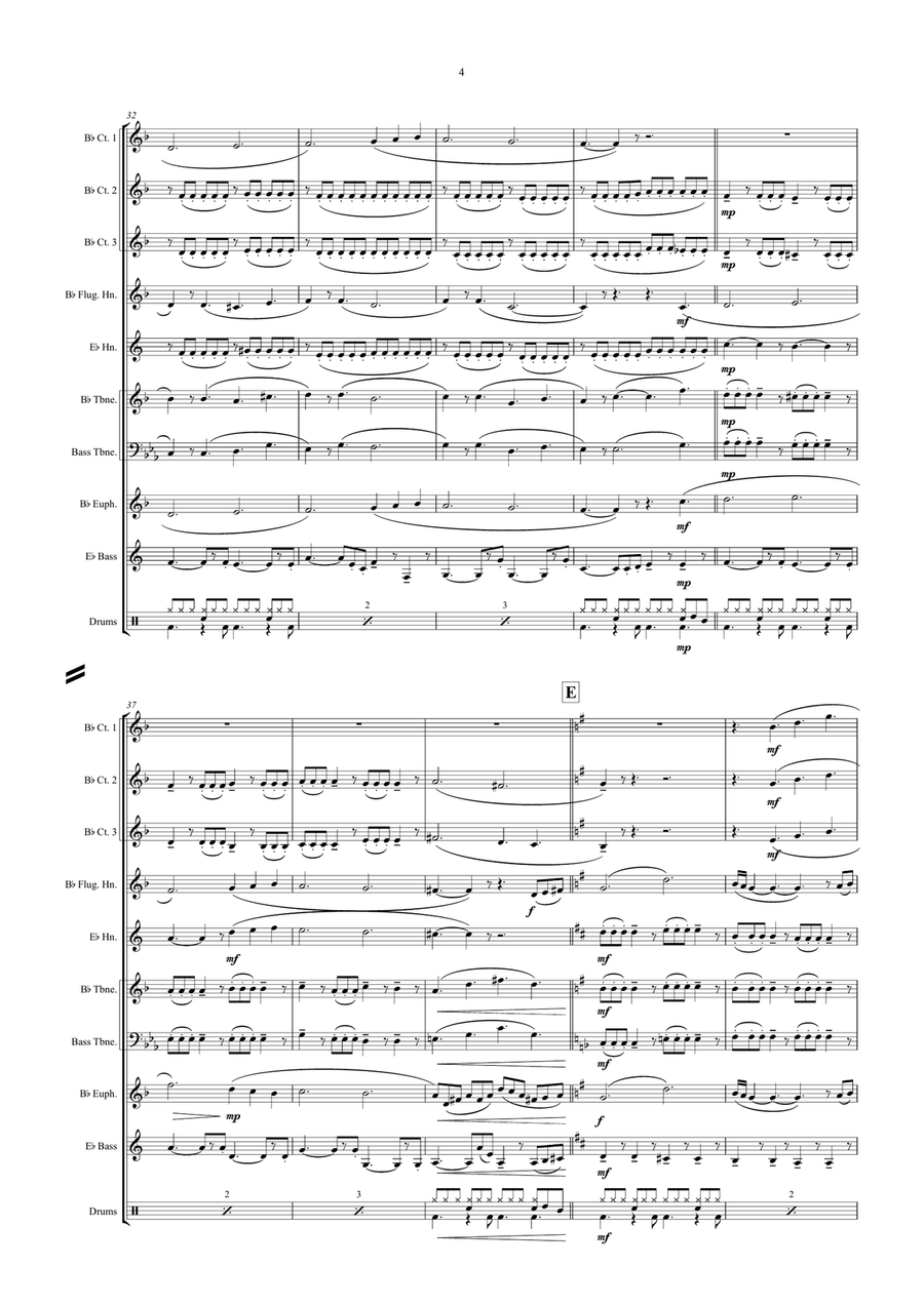Can't Help Falling In Love Brass Ensemble scores gallery preview page 4