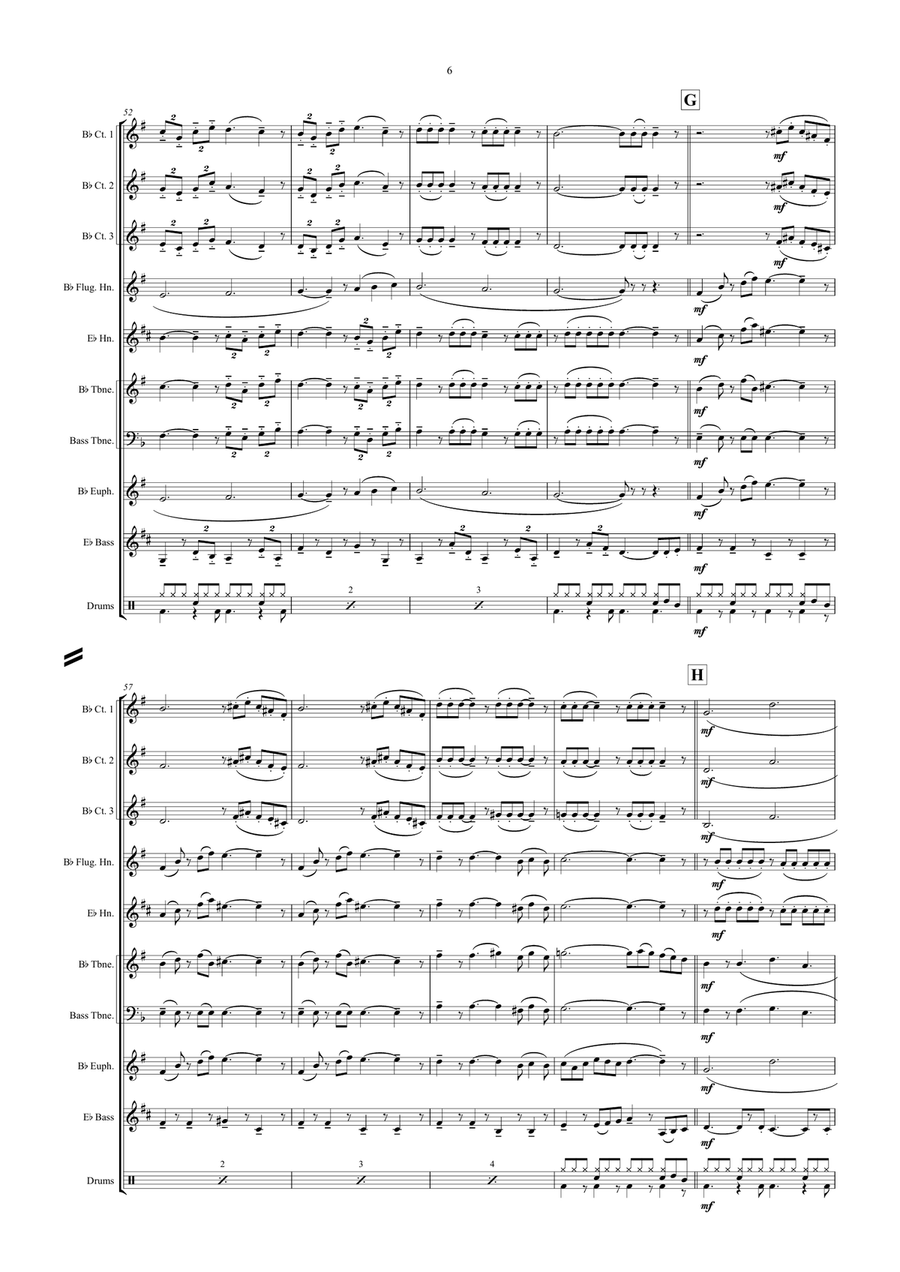 Can't Help Falling In Love Brass Ensemble scores gallery preview page 6