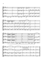 Rondo Alla Turca (Turkish March) | Sax Quartet Sheet Music Saxophone Quartet scores gallery preview page 6