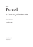 Te Deum and Jubilate Deo in D