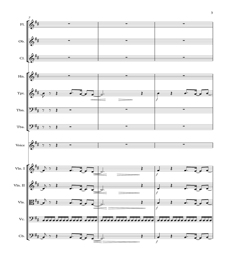 Eye Of The Tiger Full Orchestra scores gallery preview page 3