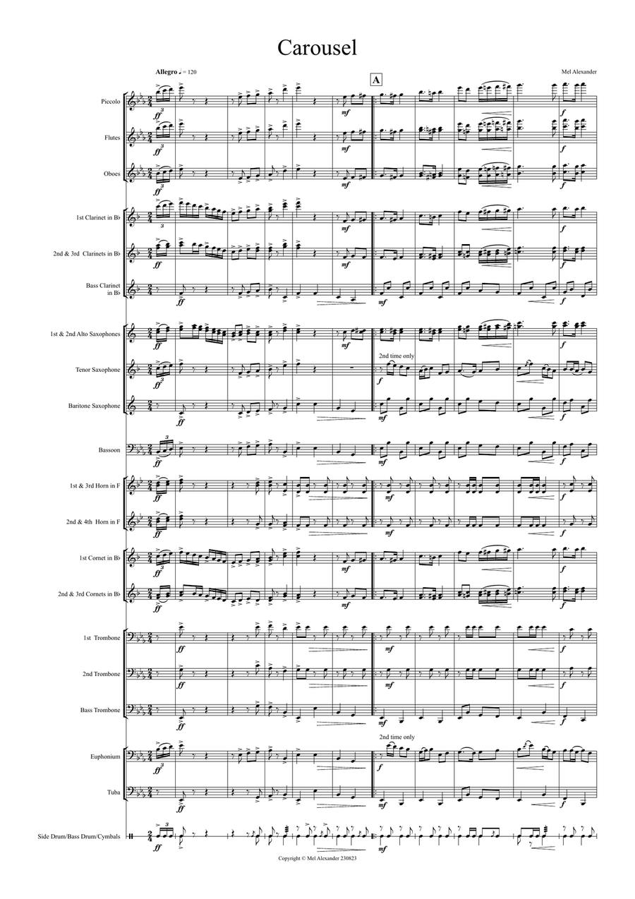 Carousel Carousel Concert Band scores gallery preview page 2