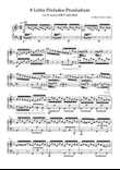 9 Little Preludes, Prealudium