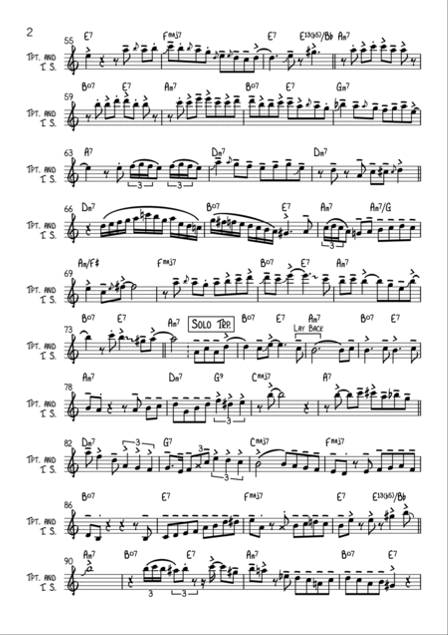 Black Orpheus Tenor Saxophone scores gallery preview page 2