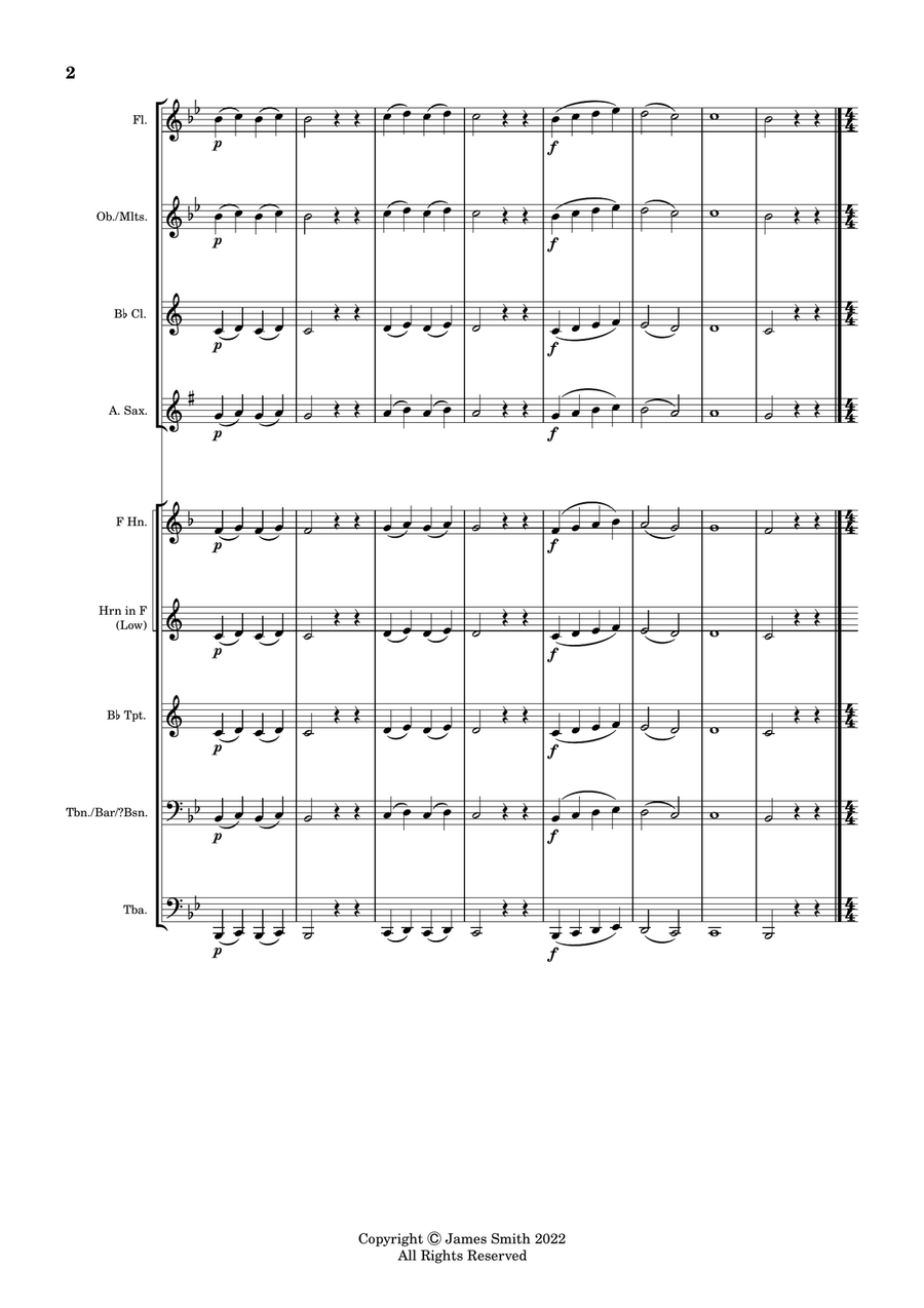 20 Melodies for Emerging Band Students, Volume 1 Concert Band scores gallery preview page 4