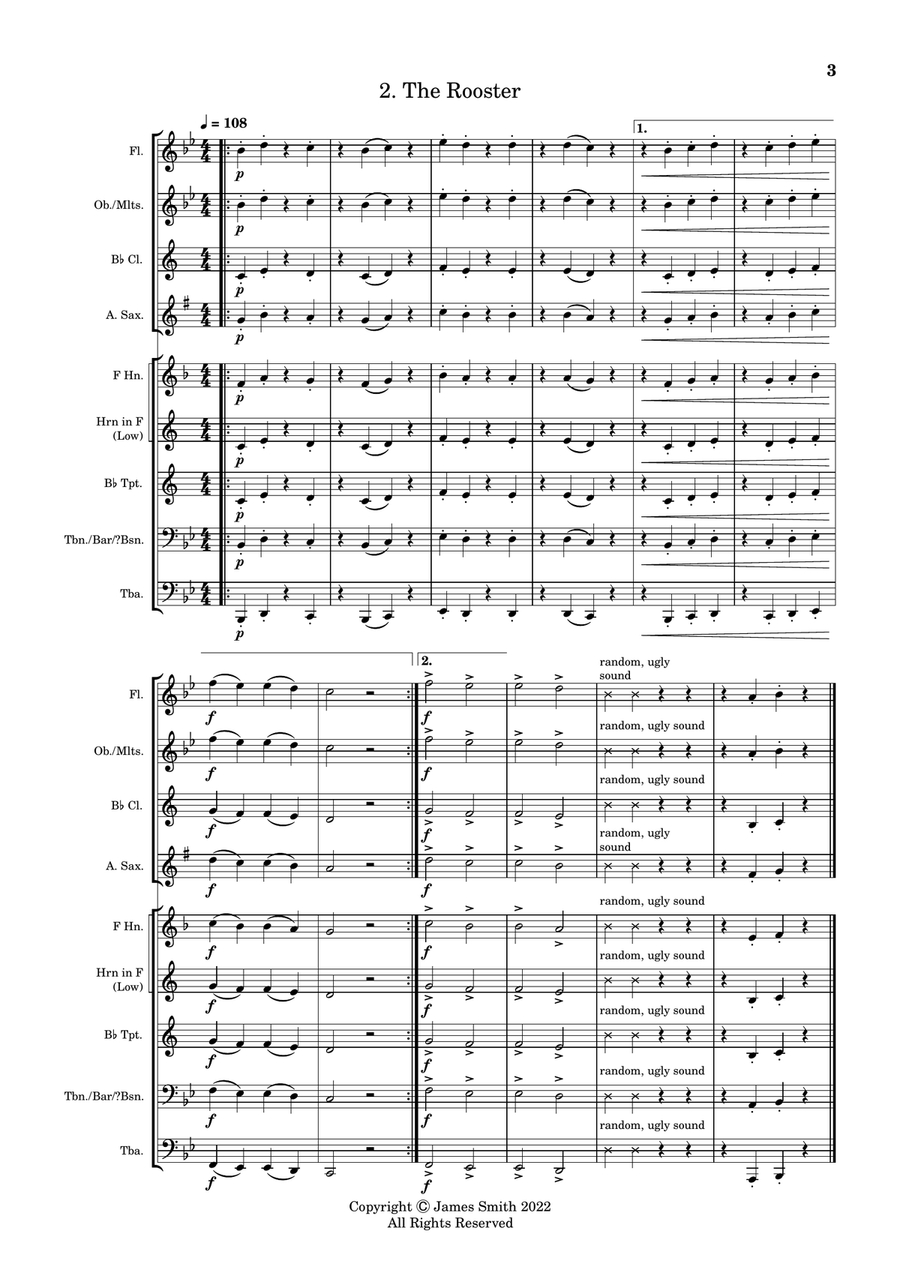 20 Melodies for Emerging Band Students, Volume 1 Concert Band scores gallery preview page 5