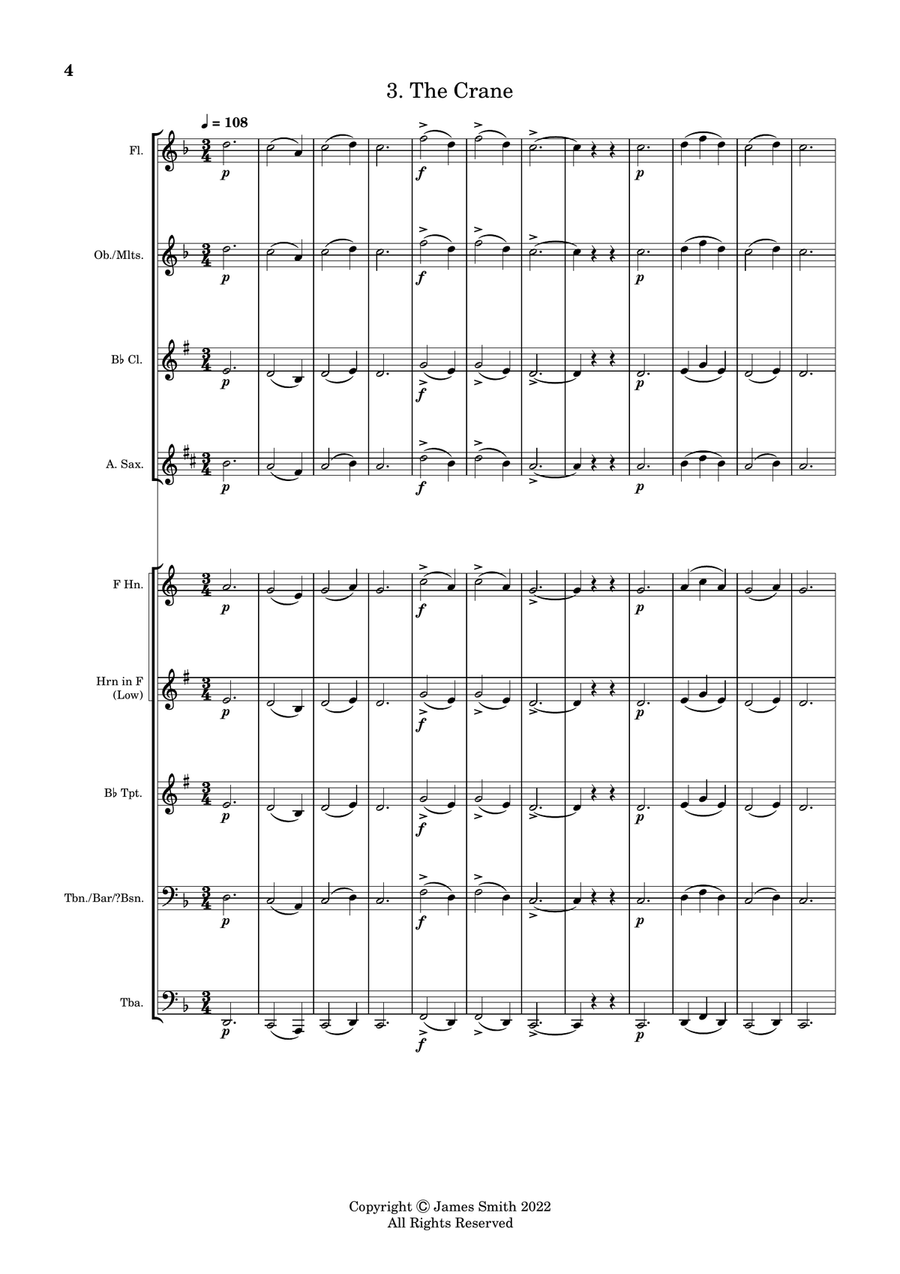 20 Melodies for Emerging Band Students, Volume 1 Concert Band scores gallery preview page 6