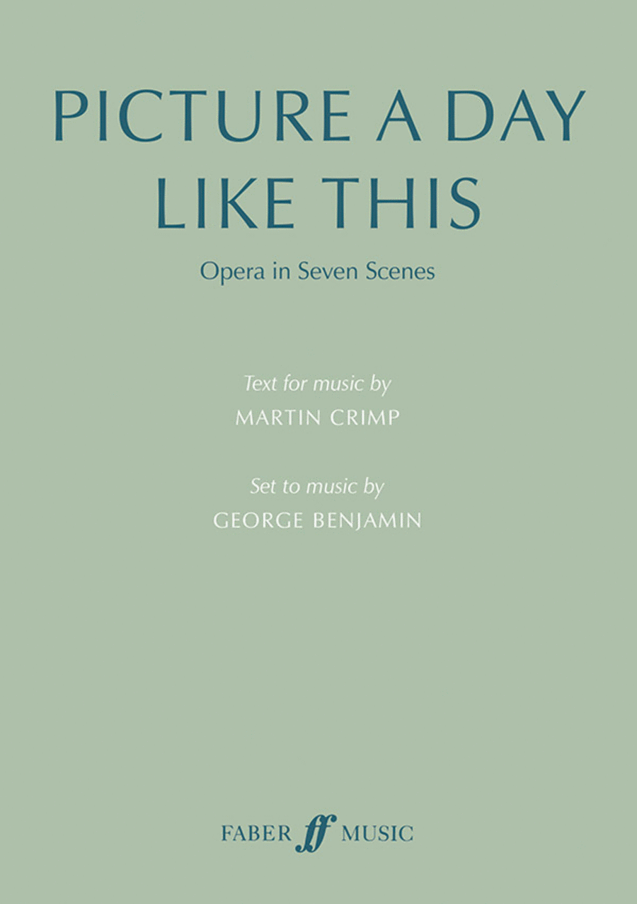 Picture a day like this (text for music) Voice scores gallery preview page 1
