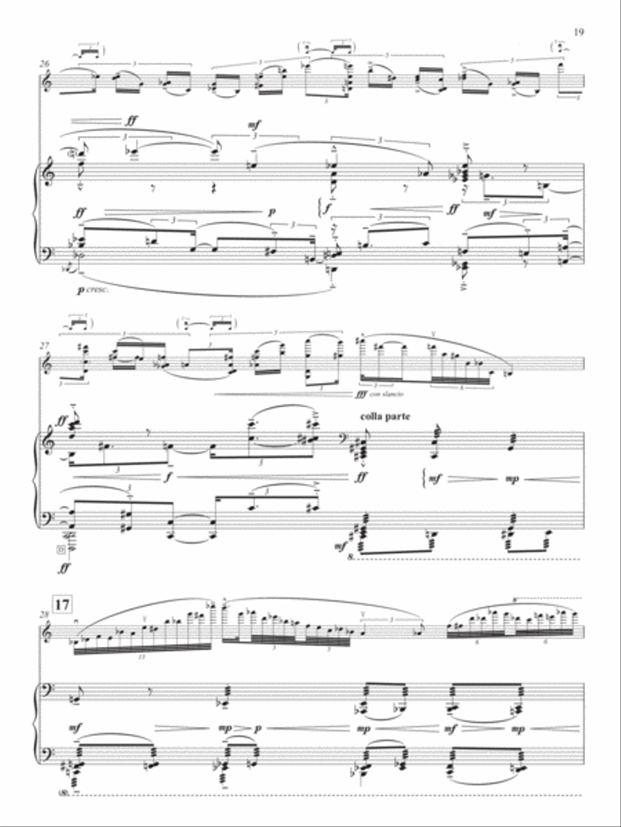 Violin Concerto Concentric Paths Violin Solo scores gallery preview page 3