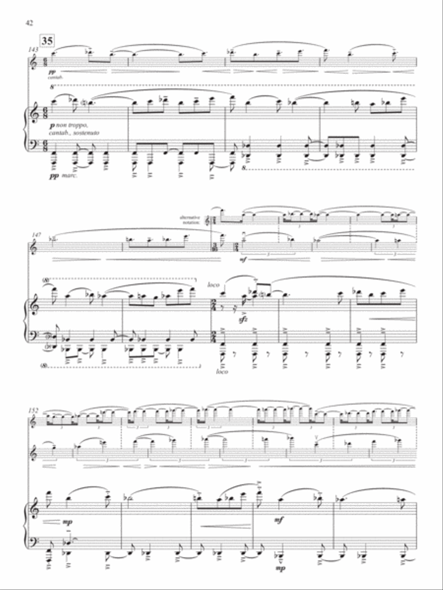 Violin Concerto Concentric Paths Violin Solo scores gallery preview page 4