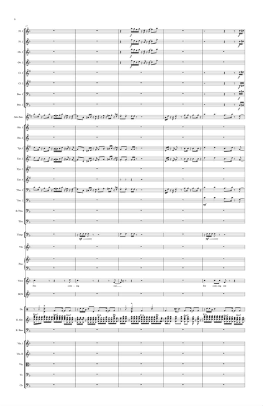 I'm Coming Out Full Orchestra scores gallery preview page 6