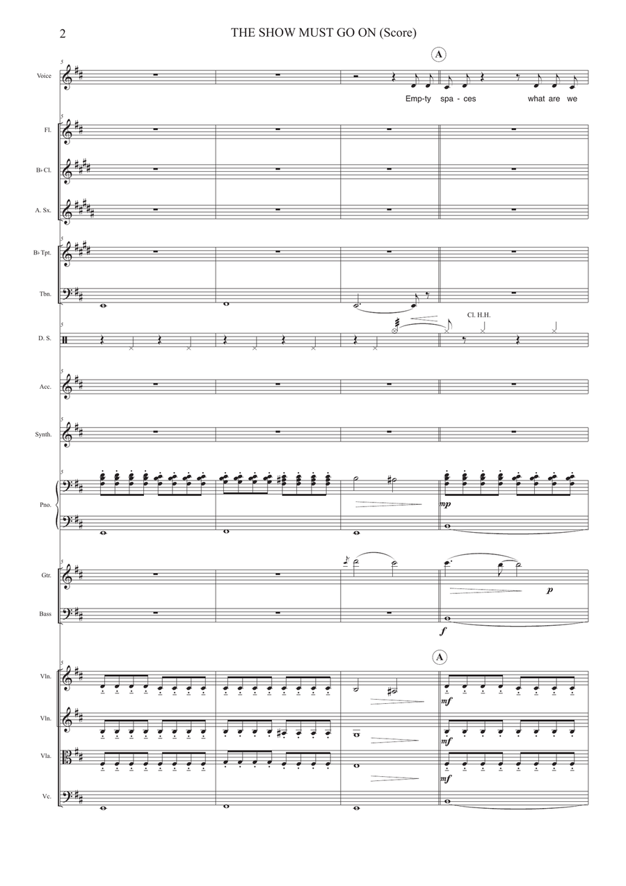 The Show Must Go On Full Orchestra scores gallery preview page 2