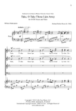 Take, O Take Those Lips Away (Downloadable)