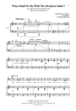 What Shall We Do With The Drunken Sailor? (Downloadable)