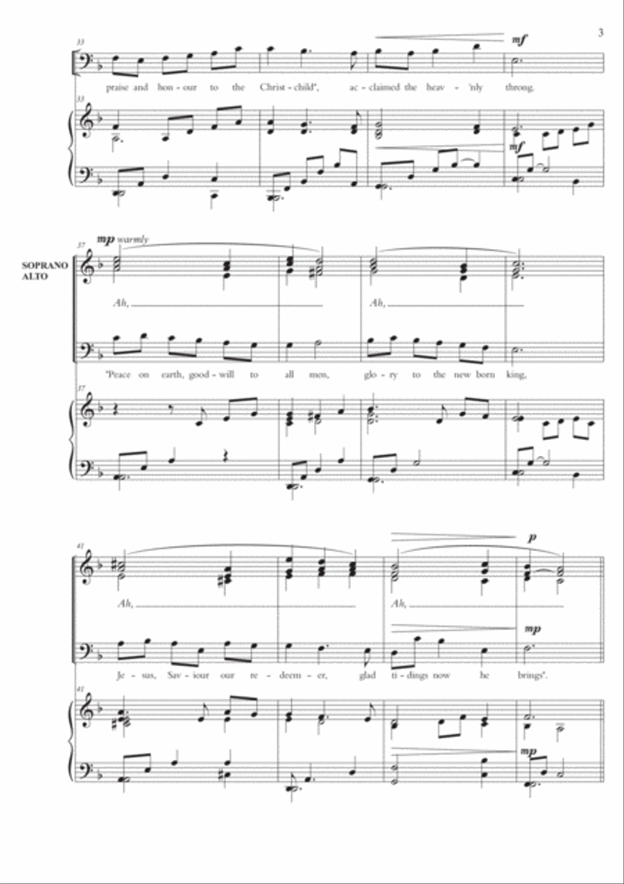 Manger Carol 4-Part scores gallery preview page 4