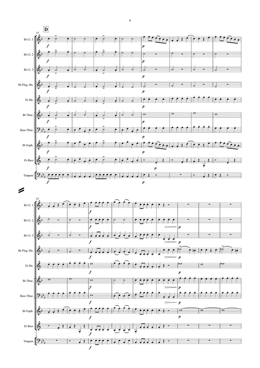 Il Maestro di Cappella (The Impresario) - Overture Brass Ensemble scores gallery preview page 4