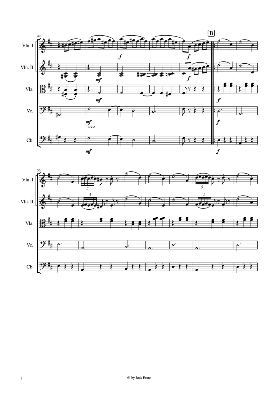 Valse des fleurs, Nutcracker Suite op.71a Chamber Music scores gallery preview page 4