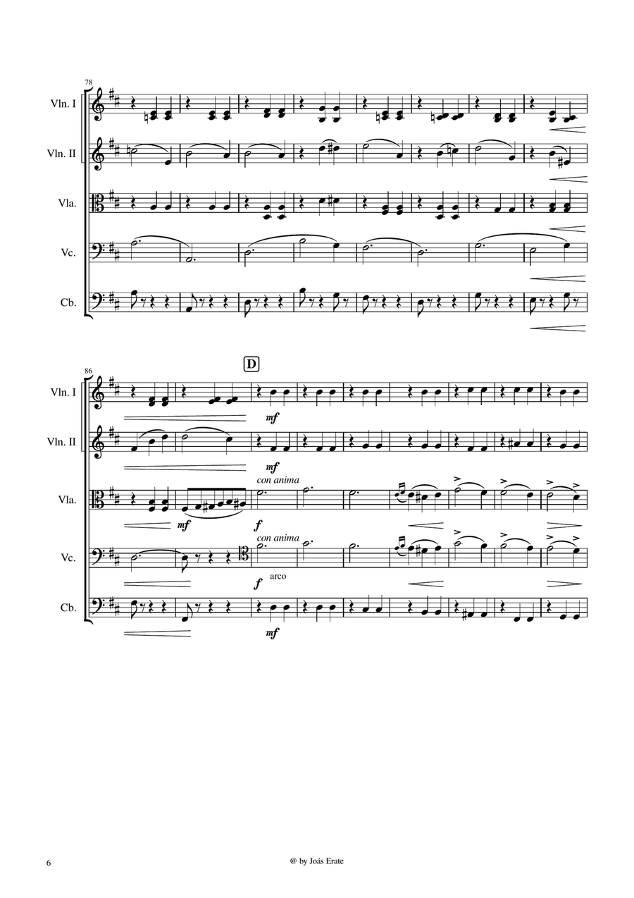 Valse des fleurs, Nutcracker Suite op.71a Chamber Music scores gallery preview page 6